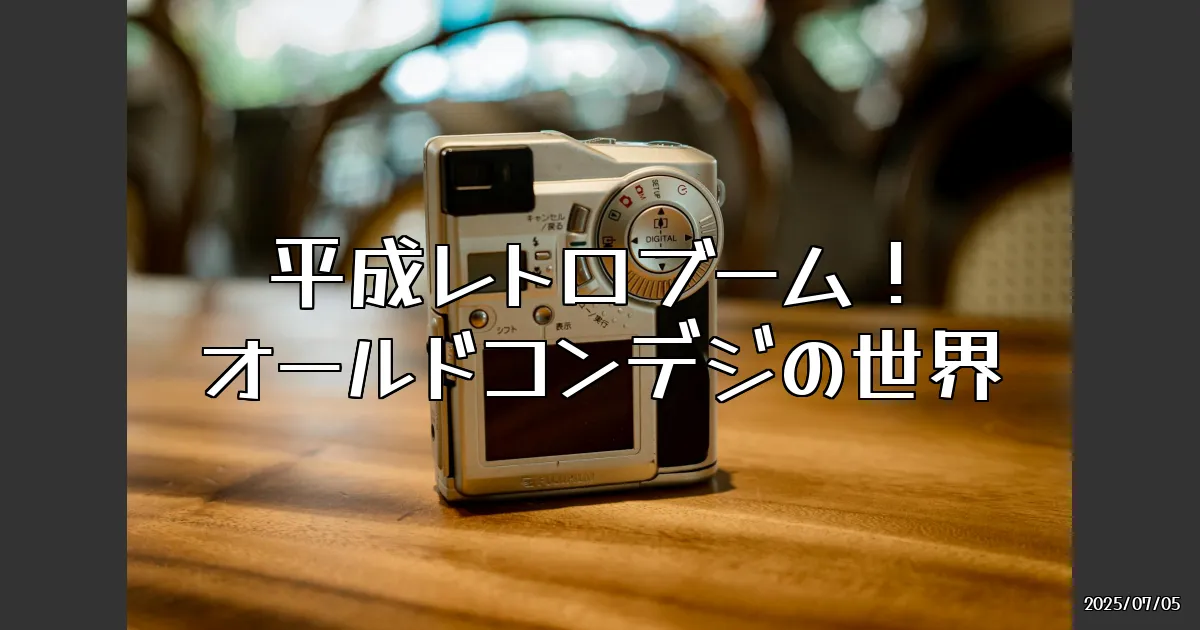 EyeCatch:平成レトロの波に乗れ！オールドコンデジの魅力を探る