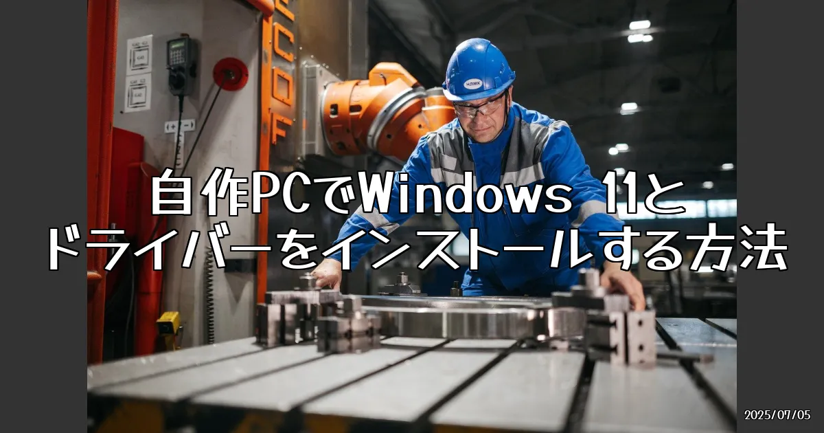 EyeCatch:自作PC、Windows 11とドライバーのインストールでちょっとした冒険