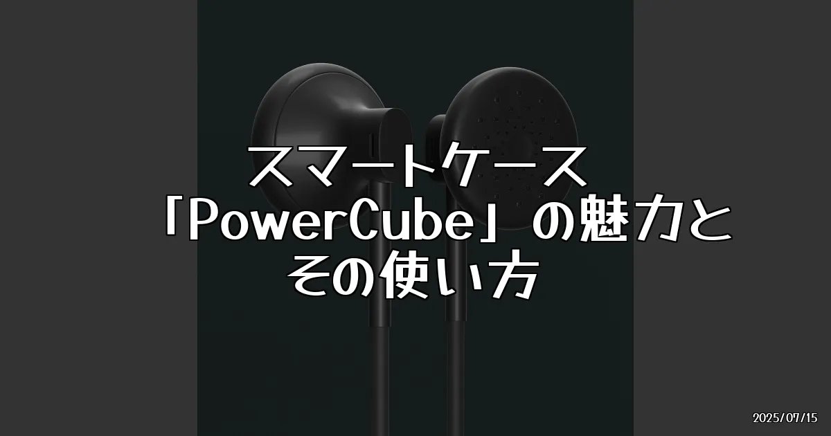 EyeCatch:スマートな“大人の充電術。”「PowerCube」で充実のデジタルライフを！