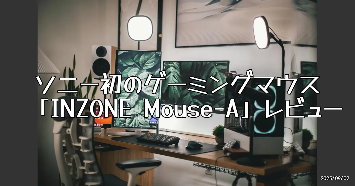 EyeCatch:ソニー初のゲーミングマウス「INZONE Mouse-A」を使ってみた！