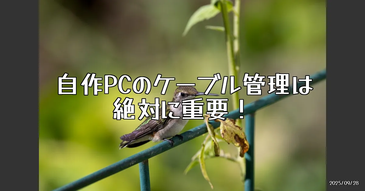 EyeCatch:自作PCのケーブル管理、やっぱり重要だよね！