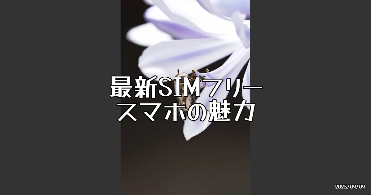 EyeCatch:最新SIMフリースマホ、買い逃すな！