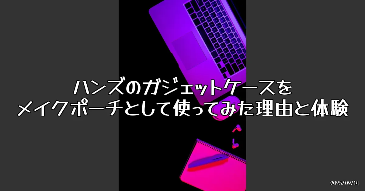 EyeCatch:旅行先のフルメイク派必見！ハンズのガジェットケースが神アイテムだった理由