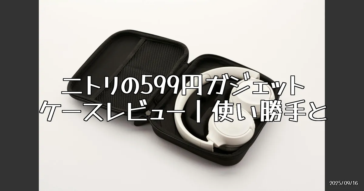 EyeCatch:ニトリの599円ガジェットケースに夢中！使ってみたリアルな感想