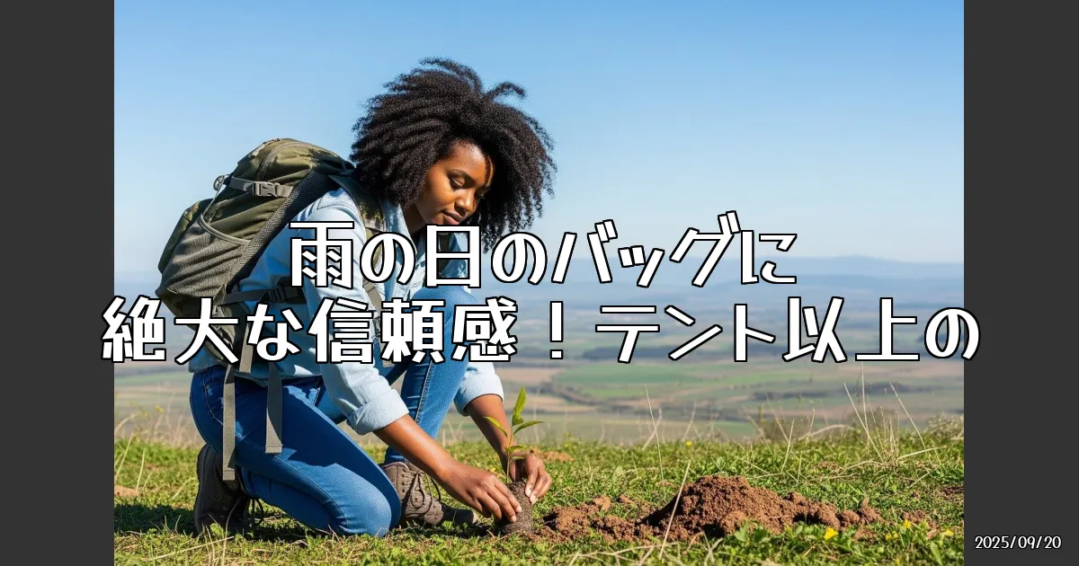 EyeCatch:雨の日に頼れる相棒！テント以上の耐水性を持った「LIKID サイドバックルバックパック L」のレビュー