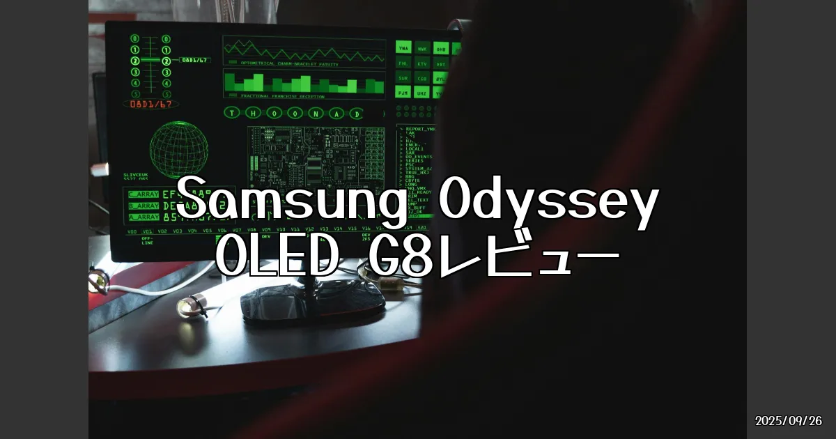 EyeCatch:4K OLEDで極上のゲーム体験！「Samsung Odyssey OLED G8」徹底レビュー