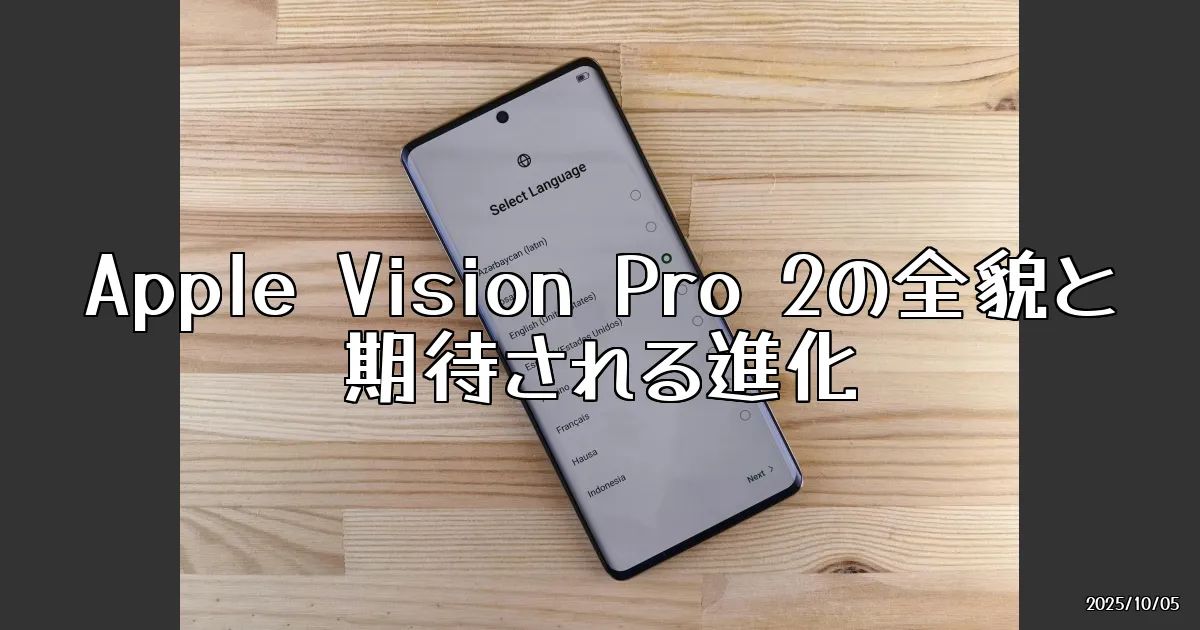 EyeCatch:Apple Vision Pro 2の衝撃！初代からの進化を徹底検証