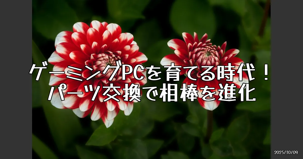 EyeCatch:ゲーミングPCを育てる時代到来！パーツ交換で相棒を進化させよう