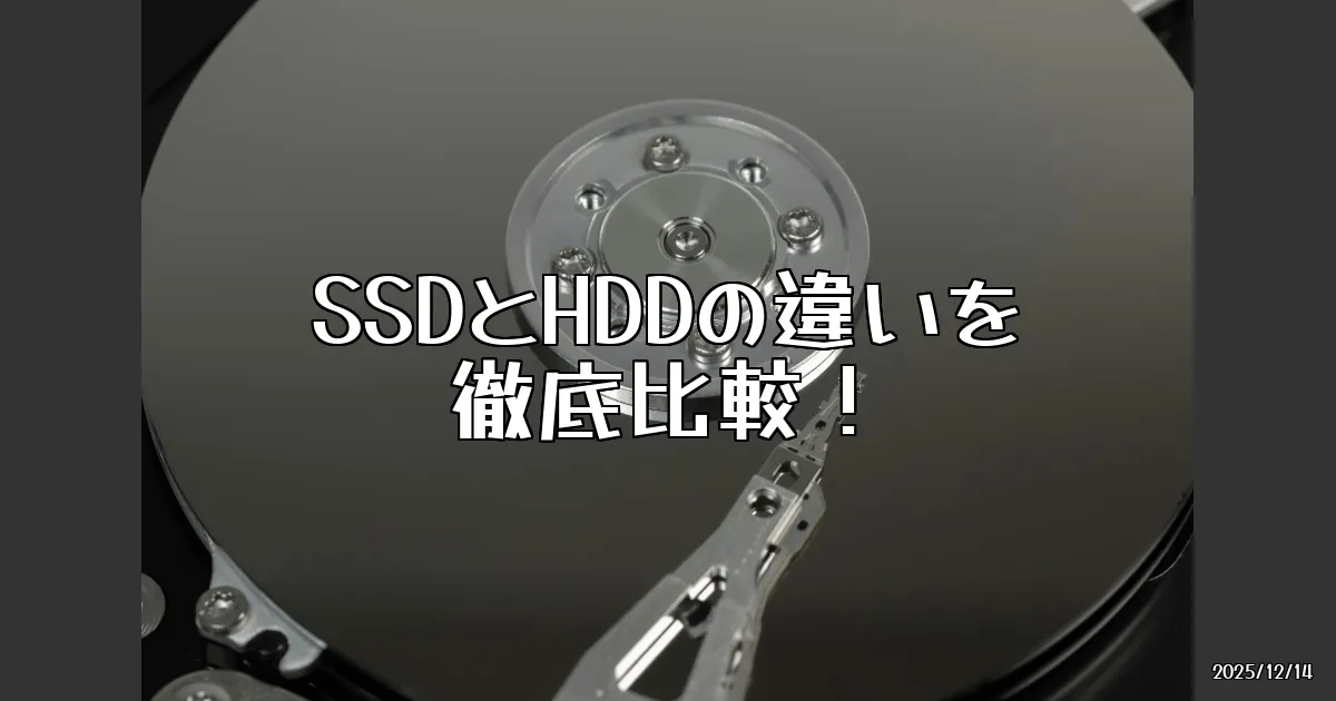 EyeCatch:超高性能なSSDとHDDの違いを徹底比較！