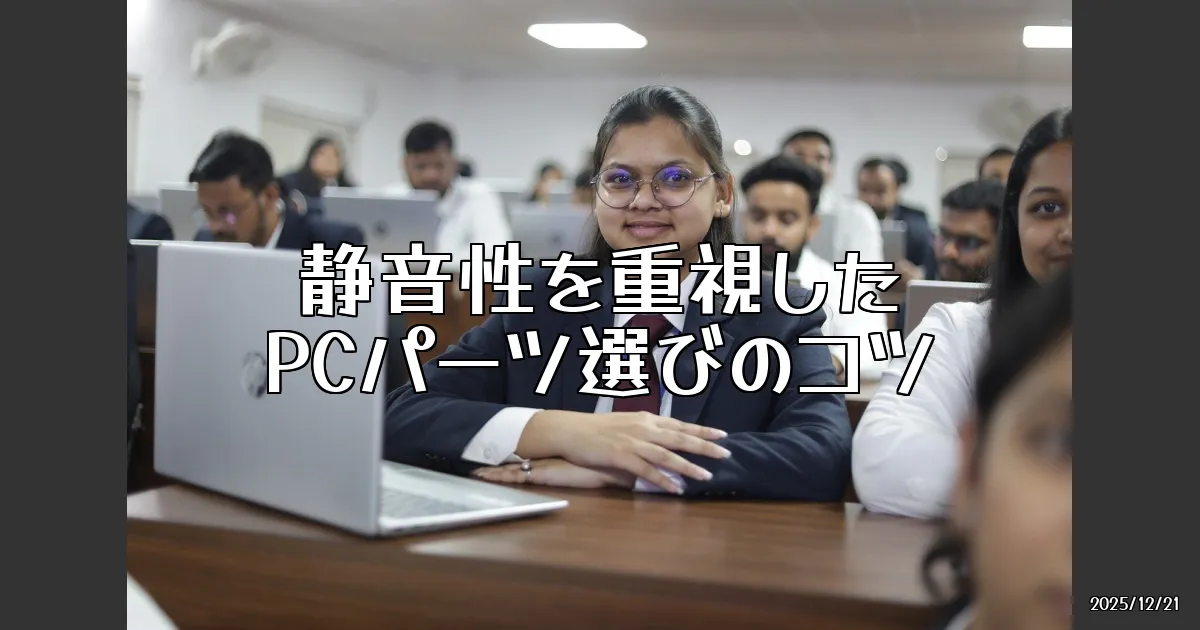 EyeCatch:静音性を追求したPCパーツの選び方