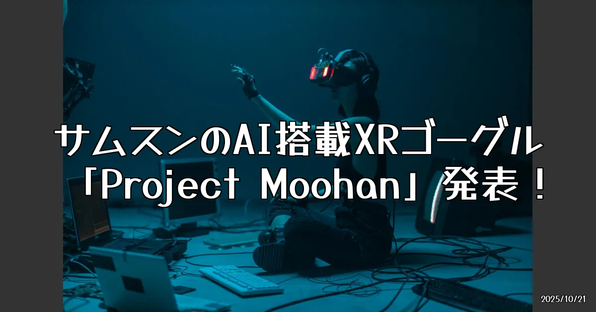 EyeCatch:サムスンの新たな挑戦！AI搭載XRゴーグル「Project Moohan」を徹底解剖