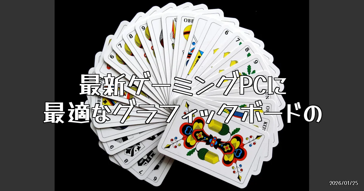 EyeCatch:最新ゲーミングPCに最適なグラフィックボードの選び方