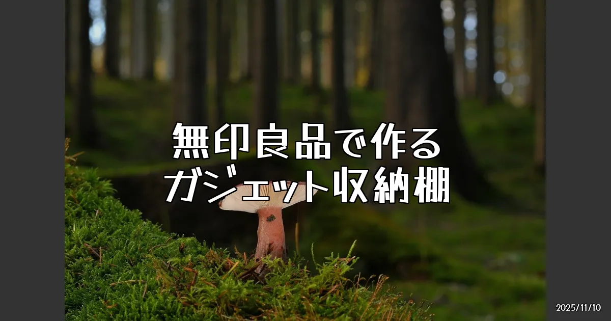 EyeCatch:無印良品スチールユニットシェルフで作るガジェット収納棚：整理術の極意