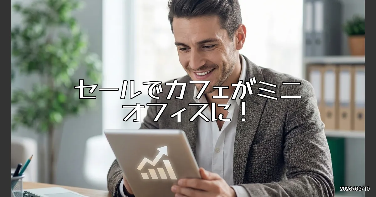 EyeCatch:Amazon新生活セールでカフェがミニオフィスに！ガジェットポーチのススメ