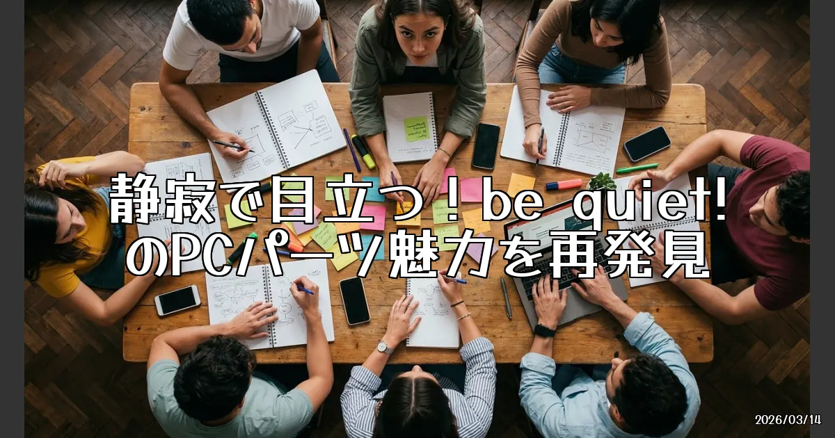 EyeCatch:静寂で目立つ！be quiet!製PCパーツの魅力を再発見